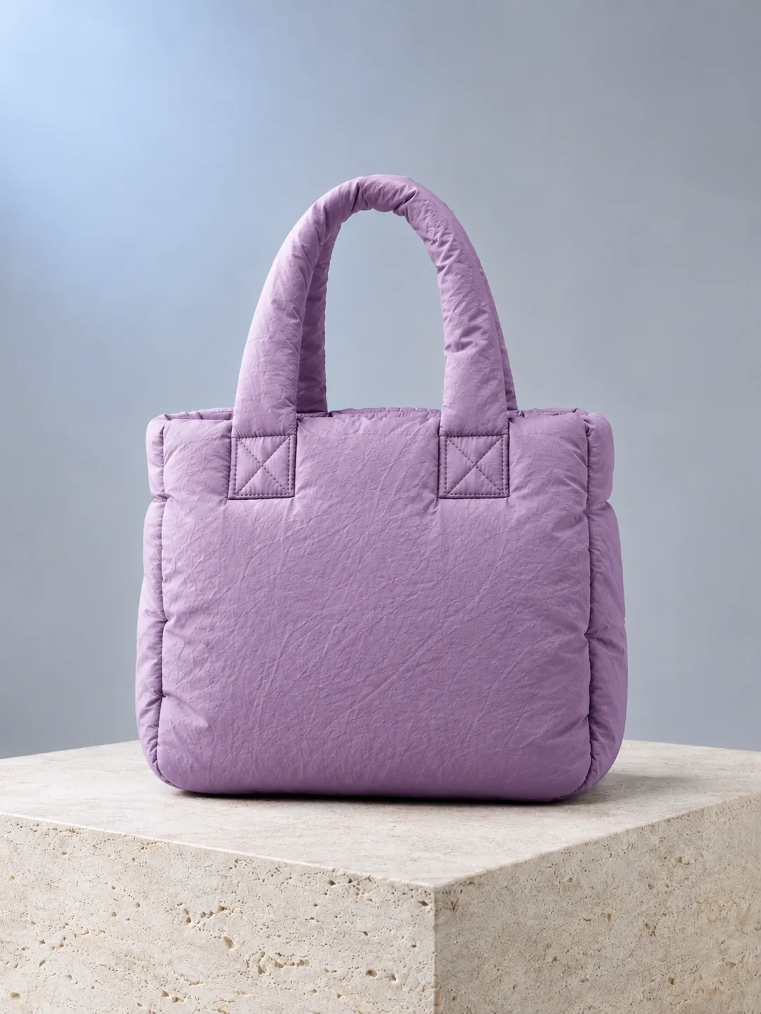 Cloud Mini Tote in Dusk Lilac, back view