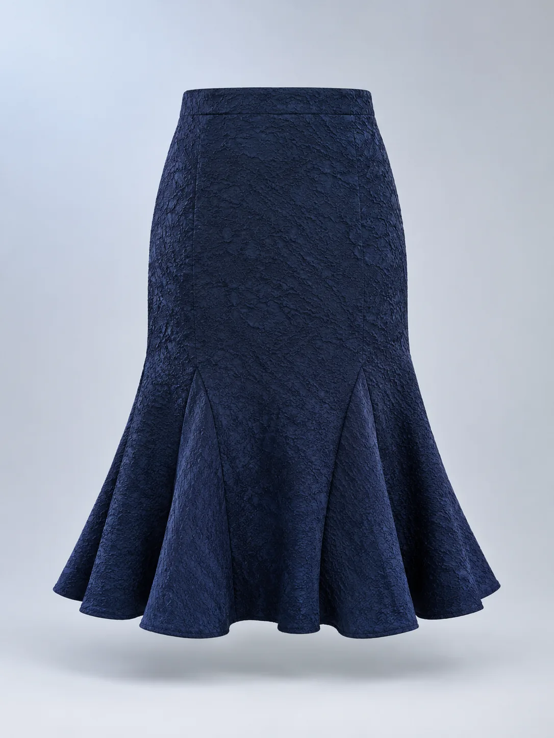 Current Godet Skirt in Ink Blue, front view