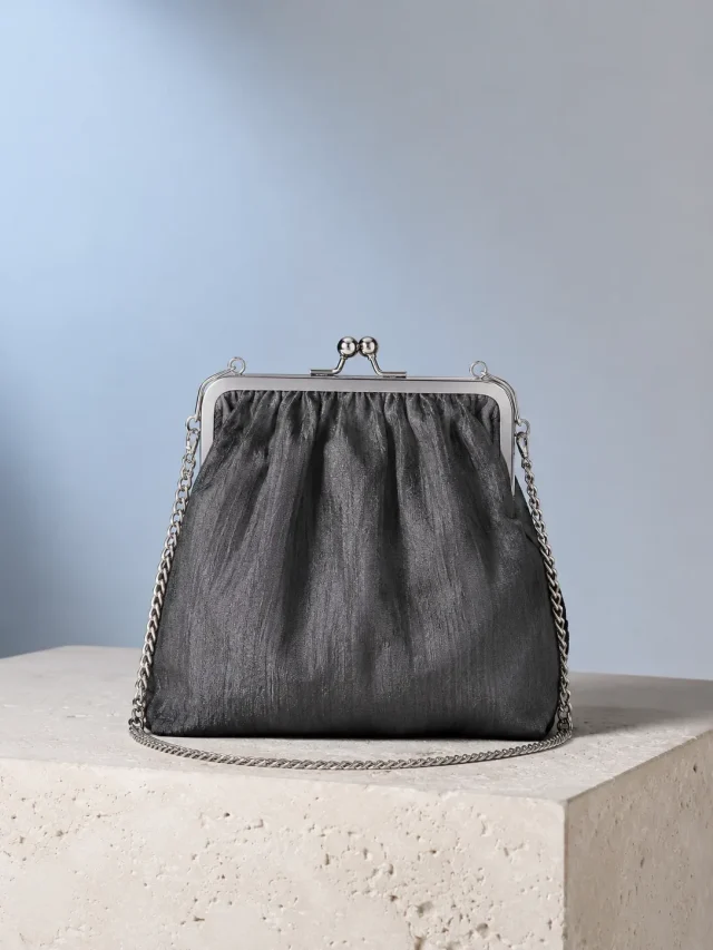 Frame Clasp Mini in Graphite, front view