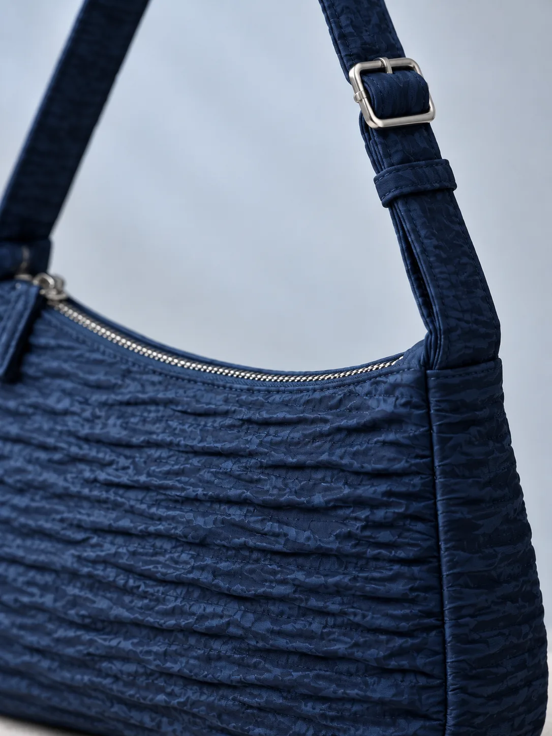 Ripple Baguette in Ink Blue, detail